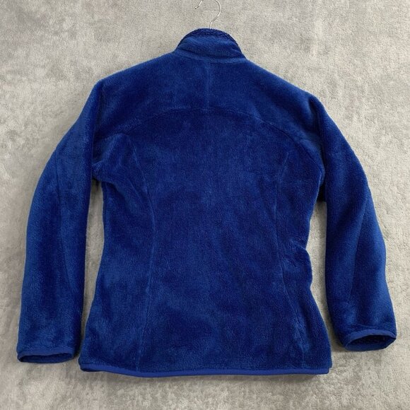 Patagonia R4 Jacket Women's Medium Blue Soft Sherpa Fleece Outerwear Hiking - Picture 11 of 12